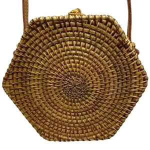 Rattan Crossbody Bag